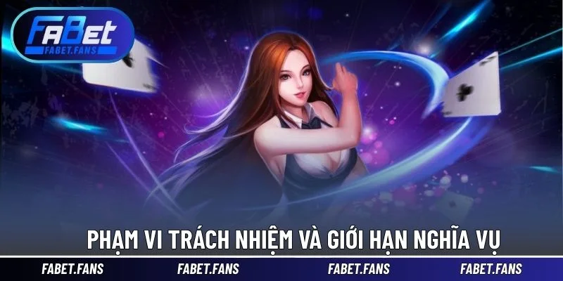 Phạm vi trách nhiệm và giới hạn nghĩa vụ